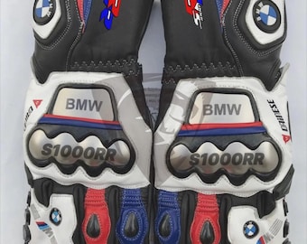 BMW S1000RR Motorrad Motorrad Racing Lederhandschuhe BMW Motorrad Reithandschuhe