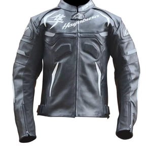 Suzuki Hayabusa Motorbike/Motorcycle Leather Racing Jacket Riding Leather Jacket