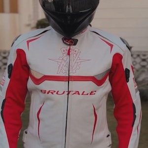 MV Agusta Motorbike/Motorcycle Leather Jacket Racing Biker Leather Jacket