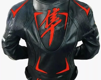 RARE! Vintage 80s Walter Wolf Suzuki Racing Team Leather Jacket