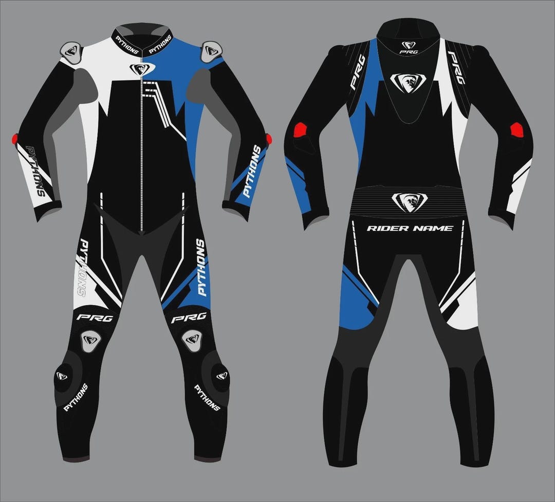 Fan Made Rider Suit Motorcycle Racing Suit Python Leather | Custom Made | Track Riding - Etsy