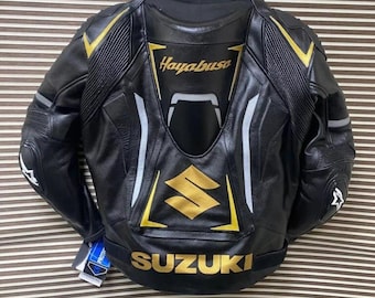 RARE! Vintage 80s Walter Wolf Suzuki Racing Team Leather Jacket