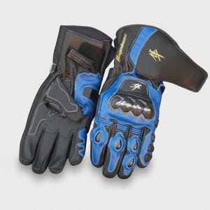 Gants de course Pythons Suzuki Hayabusa en cuir pour homme