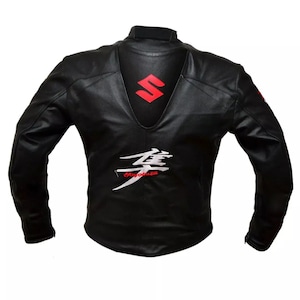 Suzuki Hayabusa Motorbike/Motorcycle Leather Racing Jacket Riding Leather Jacket