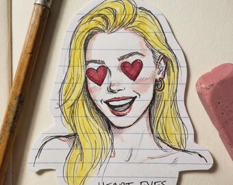 Custom Doodle Portrait Sticker Pack | 24 Unique Emoji Stickers (Digital Download)