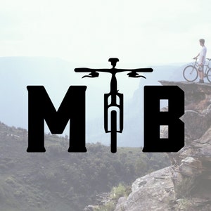 Mountain Bike Vinyl Decal - Mountain Bike Gift, Adventure Life, Outdoor Lover, Laptop Sticker