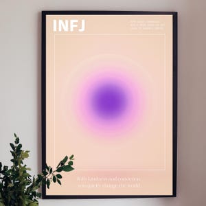 INFJ Aura Print: MBTI Personality Abstract Wall Art (Digital Download)