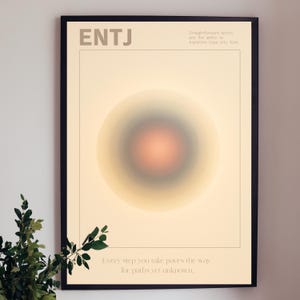 ENTJ Aura Print: MBTI Personality Abstract Wall Art (Digital Download)