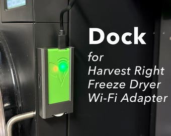 Dock/Mount for Harvest Right Freeze Dryer Wi-Fi USB Adapter: Mount the Wi-Fi Adapter on the Side Instead of Hanging