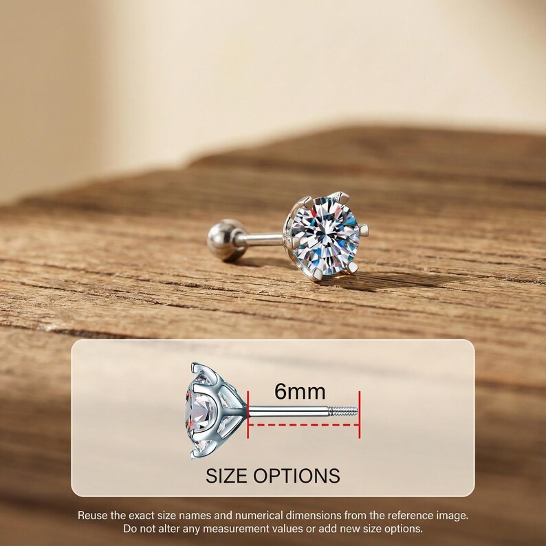 Moissanite Stud Earrings, Moissanite Earrings, Moissanite Studs, Moissanite Jewelry, Silver Stud Earrings, Bridesmaid Proposal Gifts image 4