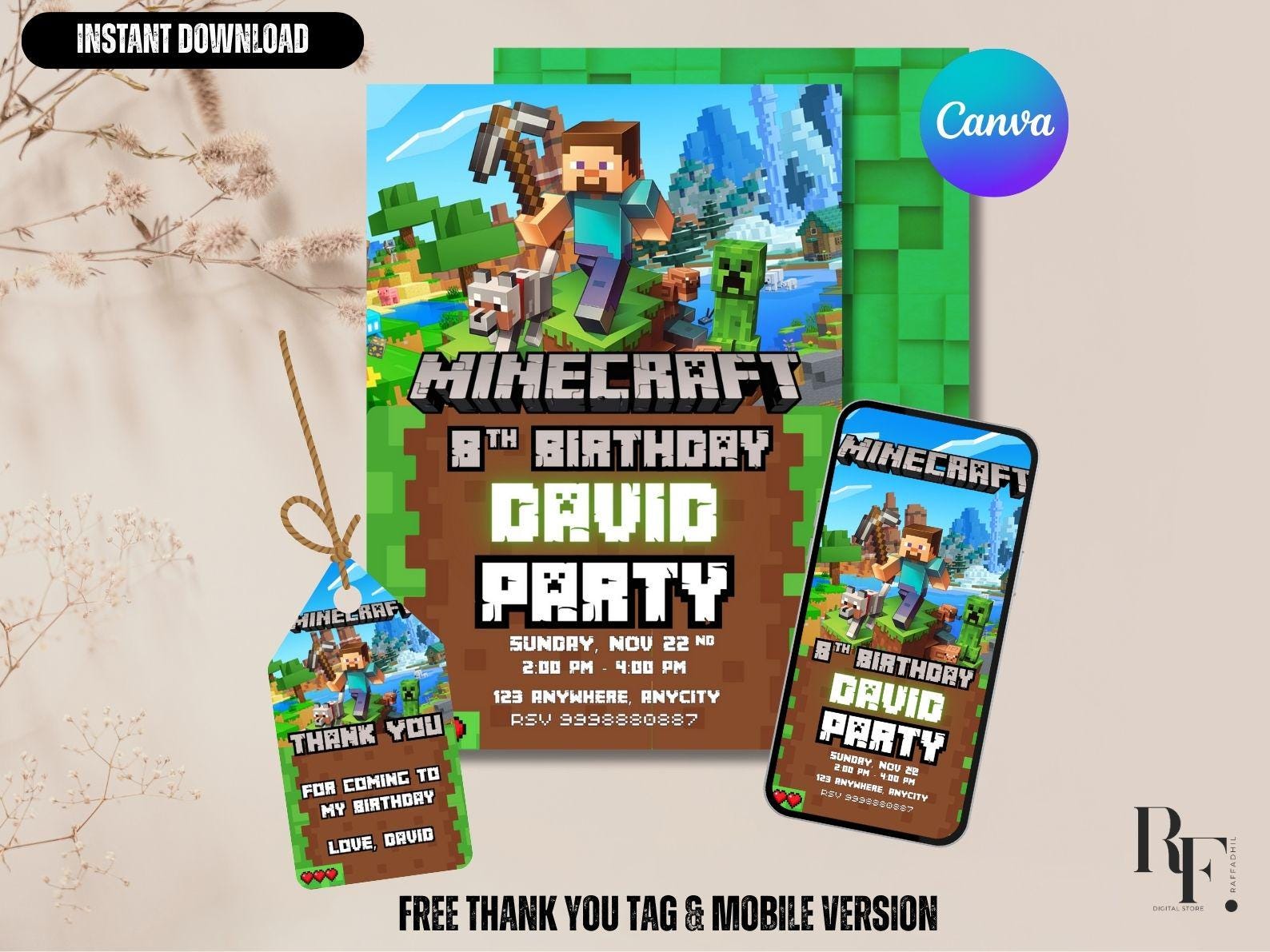 Editable Minecraft Invite