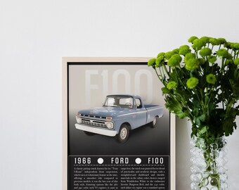 Fiche Technique Ford F100 Truck 1966 - La Centrale