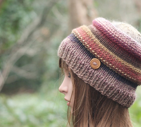 multicolor woolen cap