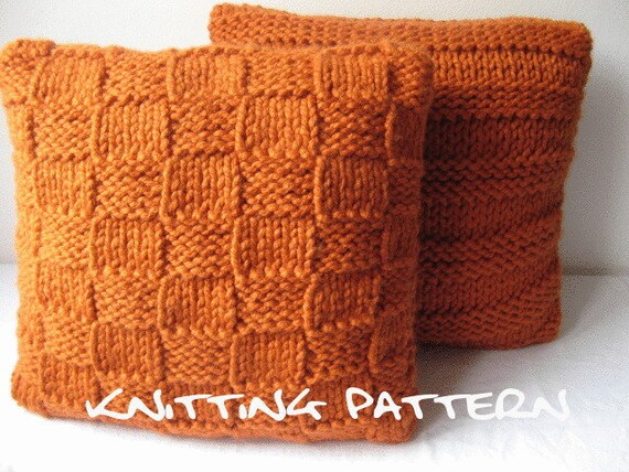 Knitting Pattern Super Chunky Cushion Covers Etsy