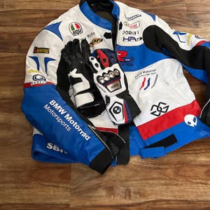 BMW Motorrad Racing Motorbike Leather Jacket BMW Motorrad Motorcycle Biker Jacket