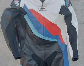 BMW Motorrad Racing Motorbike Cowhide Leather Suit New BMW Motorrad Motorcycle Biker Suit