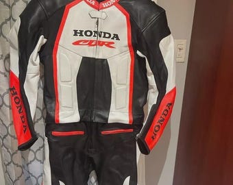 Honda CBR Racing Motorbike Cowhide Leather Suit MotoGP Honda Motorcycle Biker Suit