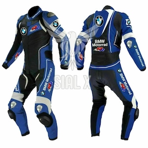 BMW S1000RR Racing Motorbike Cowhide Leather Suit New BMW Motorrad Motorcycle Biker Suit