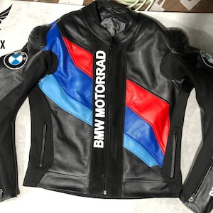 BMW Motorrad Racing Motorbike Leather Jacket BMW Motorrad Motorcycle Biker Jacket
