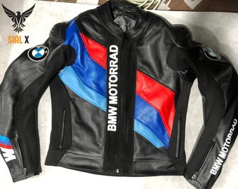 BMW Motorrad Racing Motorbike Leather Jacket BMW Motorrad Motorcycle Biker Jacket