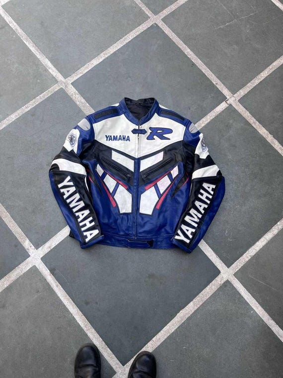 ヤマハ レーシング バイク用 牛革 レザージャケット CEアーマー MotoGP