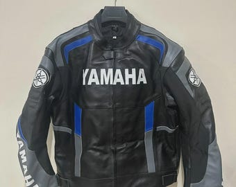Rundleren jas Yamaha-racemotor Nieuw zwart Yamaha-motorfietsjack - rijkleding