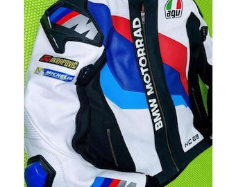 BMW Motorrad Racing Motorbike Leather Jacket BMW Motorrad Motorcycle Biker Jacket