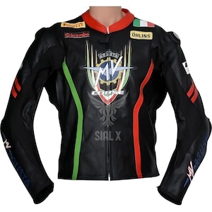 MV Agusta Racing Motorbike Cowhide Leather Jacket MotoGP New MV Agusta Men&#39;s Motorcycle Biker Jacket