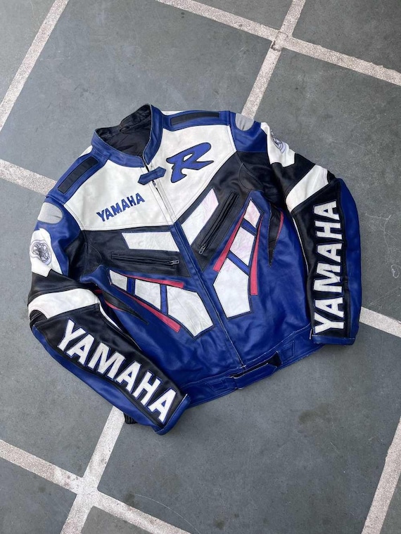 ヤマハ レーシング バイク用 牛革 レザージャケット CEアーマー MotoGP
