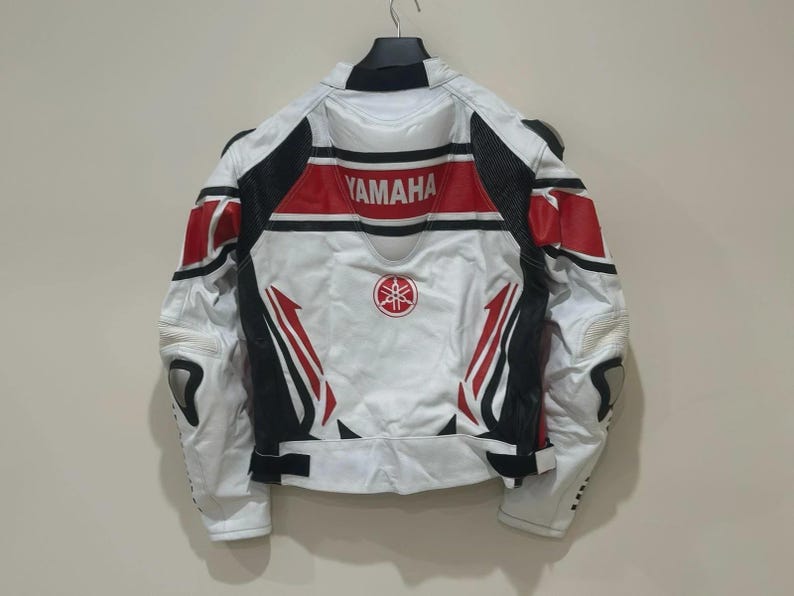 Yamaha Racing Motorbike Cowhide Leather Jacket MotoGP New Yamaha Motorcycle Biker Jacket