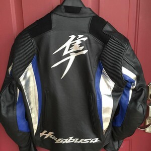 Suzuki Racing Motorbike Cowhide Leather Jacket New Suzuki Men's Motorcycle Biker Jacket