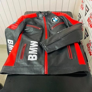 BMW Motorrad Racing Motorbike Leather Jacket BMW Motorrad Motorcycle Biker Jacket