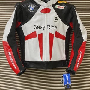 BMW Motorrad Racing Motorbike Leather Jacket BMW Motorrad Motorcycle Biker Jacket