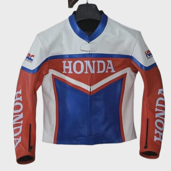 Honda Racing Motocicleta Couro de Vaca Jaqueta MotoGP Nova Honda