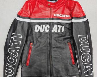 DUCATI モーターサイクルレザージャケット MOTOGP レーシングバイク 