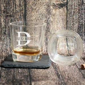 Groomsman 11oz Whiskey Glass, Engraved Old Fashion, Groomsmen Gift Idea, Personalized Groomsman - Best Man Gift, Wedding Shot Glasses
