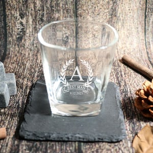 Groomsman 11oz Whiskey Glass, Engraved Old Fashion, Groomsmen Gift Idea, Personalized Groomsman - Best Man Gift, Wedding Shot Glasses