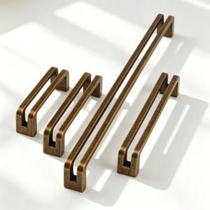 Nordic antique Cabinet Handle,Art deco hollow Cabinet drawer pull knobs,Door Handles Dresser Pulls Bronze Square knob