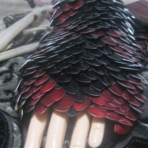 Design Your Own Dragon Scale Fingerless gloves