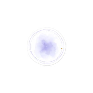 Sticker Elemento Éter – Círculo Aura Acuarela Minimalista | Pegatina Mística