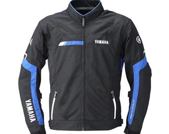 All Seasons Yamaha Motorcycle Riding Jacket: Lightweight Mesh Fabric Jacket CE Approved Armors