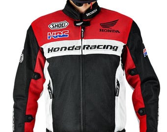 Honda Racing Mesh Motorcycle Jacket - Lightweight Biker Jacket - Etsy