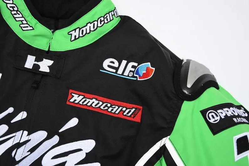 Kawasaki Ninja Racing Motorcycle Jacket Biker Mesh Fabric Jacket