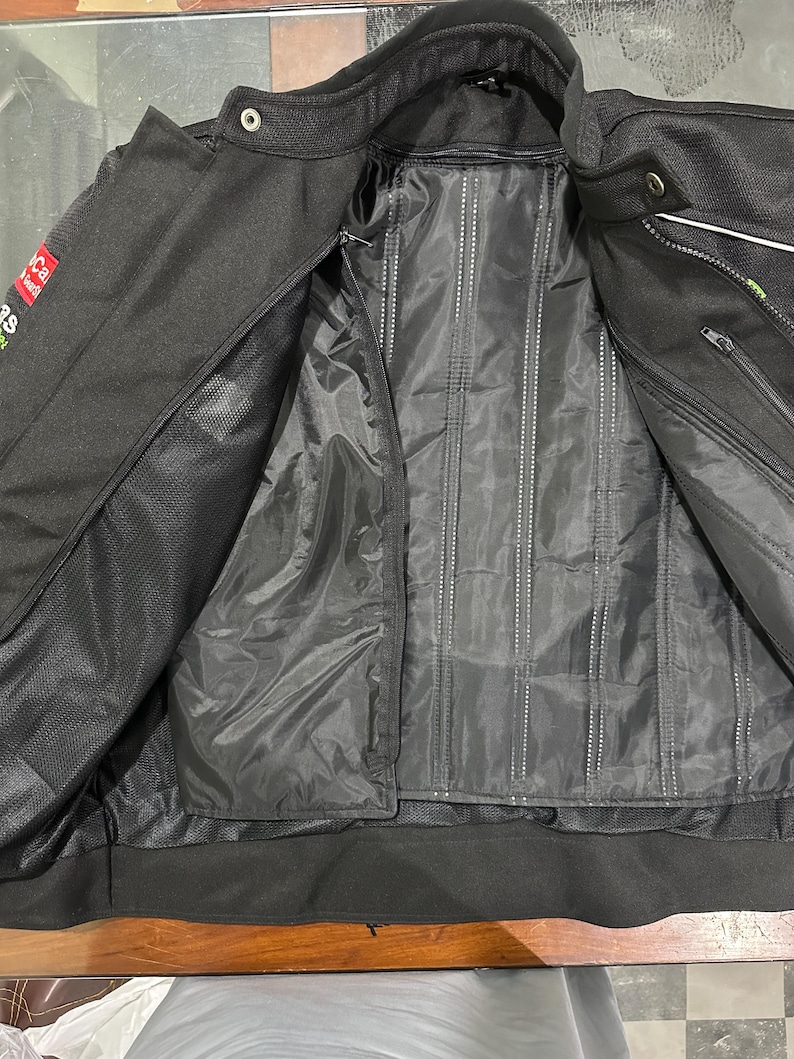 All Season Kawasaki Motorbike Riding Jacket Mesh Fabric Motorcycle Racing Kawasaki Jacket Lightweight Windproof Biker Jacket Gift for him image 2