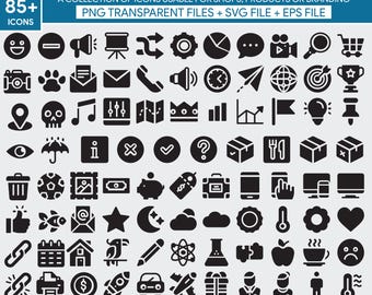 Customizable Clipart Icon Set: Product & Social Media Logos (SVG, PNG, EPS)