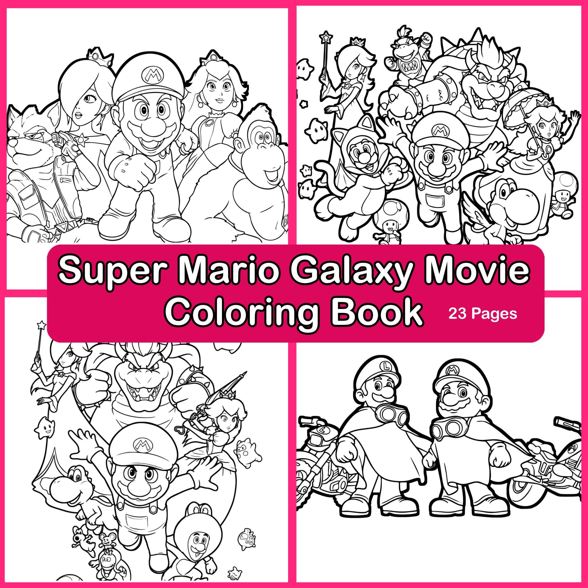 スーパーマリオギャラクシーぬりえブック｜ぬりえ23ページ（PDF 