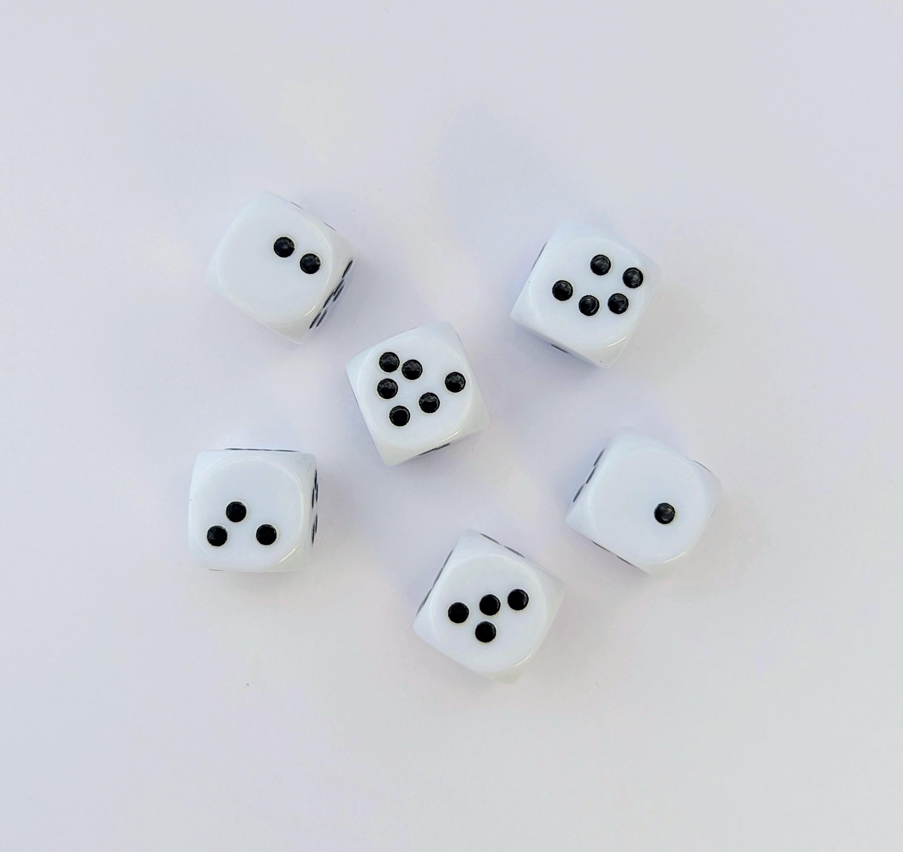Anti-ocd Dice – Quirky Mismatched Dice With Dots All Over the