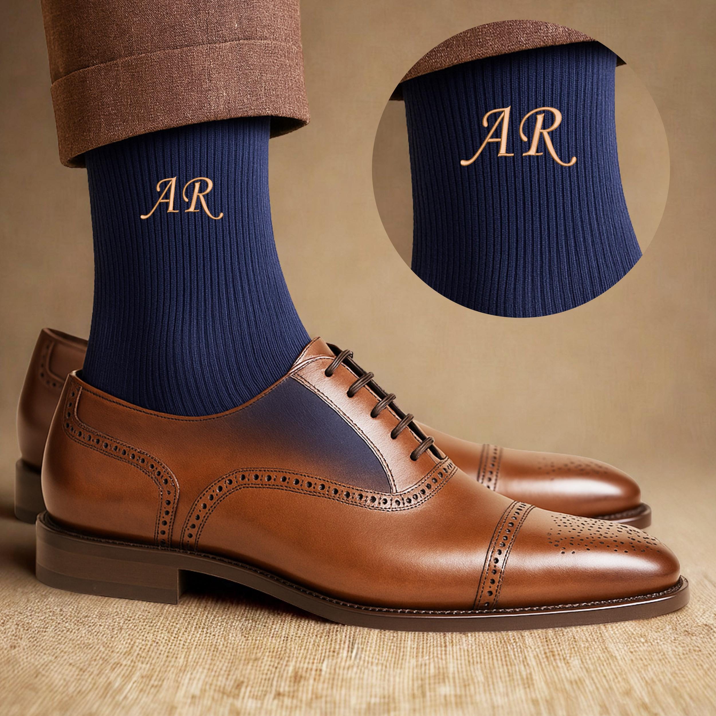 Embroidered Groomsman Socks,Personalized Custom Groomsman Socks,Personalized Wedding Groomsmen Gift, Father's Day Gift,Gifts for Him