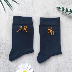 Personalized Groomsman Socks, Embroidered Wedding Socks, Custom Name Groom Socks, Funny Dress Socks,Wedding Gift for Him, Gift for Groomsmen