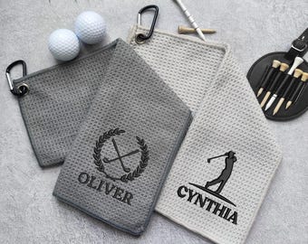 Personalized Golf Towel , Embroidered Golf  Gift, Monogrammed Golf Towel, Personalized Golf Gift for Dad Groomsmen, Golf Lover Accessory